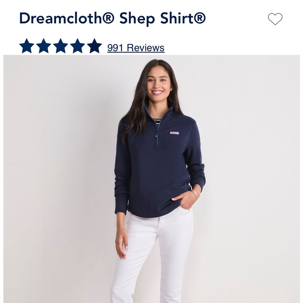Vineyard Vines Women’s Shep Shirt XL Vineyard Navy EUC